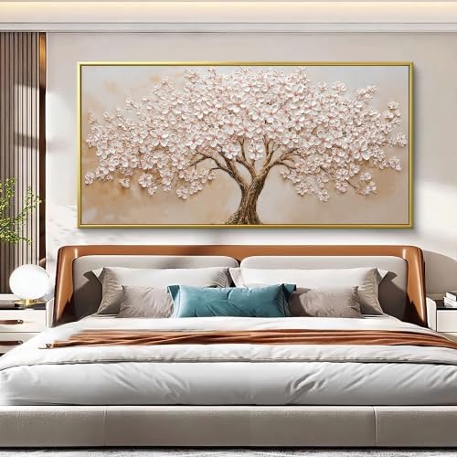 Gold Frame Tree Wall Art Decor 29"x59" Tree Wall Art - Image 2