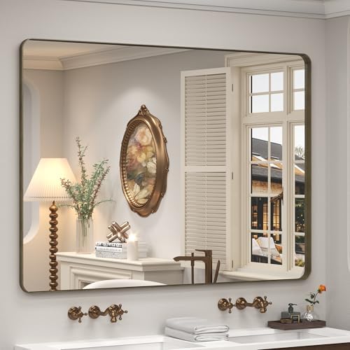 48x36 Inch Bronze Framed Mirror by CHARMOR