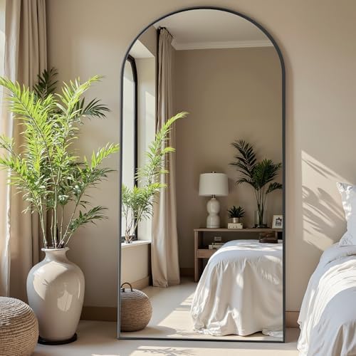 Floor Mirror, Arched Full Body Mirror Standing Hanging Leaning Against Wall - Image 2