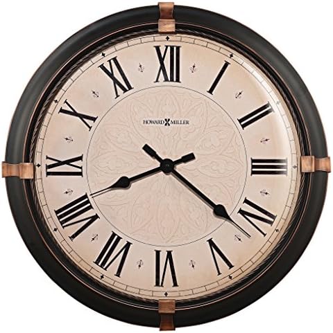 Howard Miller Atwater Oversized Wall Clock – Large Round Metal, Antique Bronze by Unknown