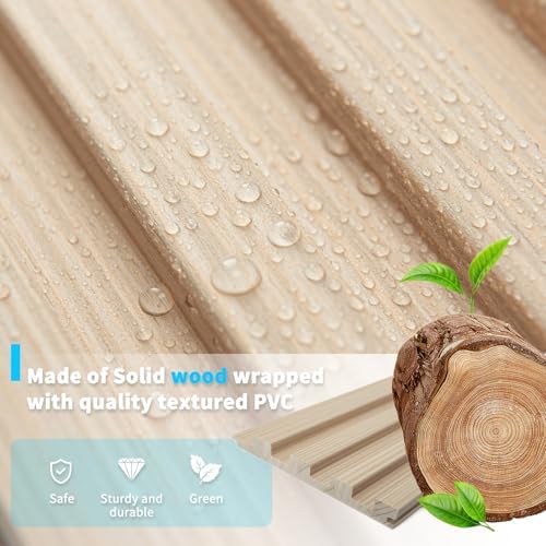 Art3d 108 x 5.7 Inch Slat Wood Wall Paneling - Image 4