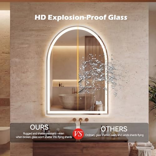 DUMOS 24"x32" LED Bathroom Mirror - Image 3