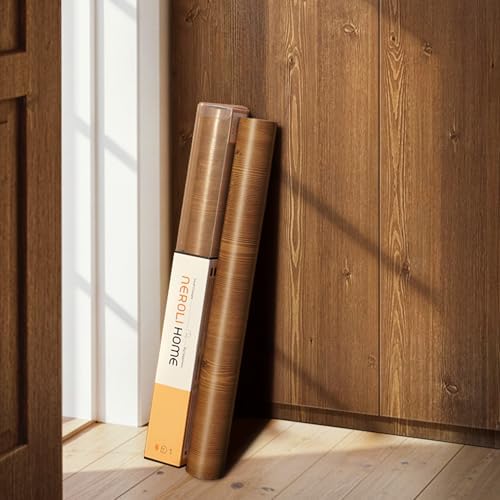 Brown Wood Grain Contact Paper, 17.3" x 118" Peel and Stick Wallpaper, - Image 6