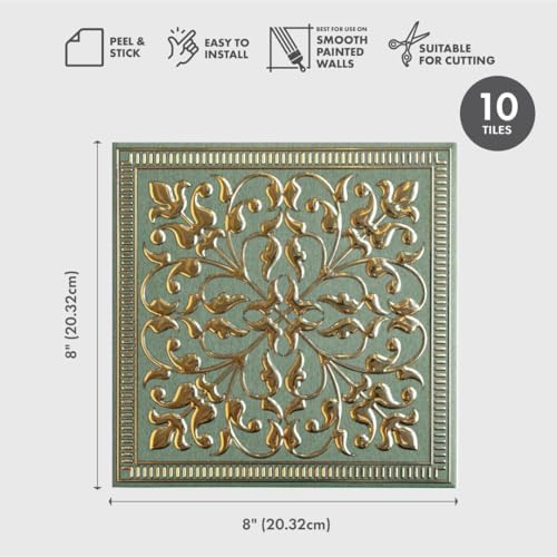 Peel and Stick Metal Backsplash Tiles, Rustic Farmhouse - Image 3