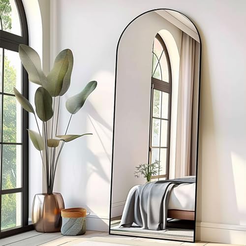 70''x26'' Full Length Mirror, Large Arched Floor Mirror by TinyTimes