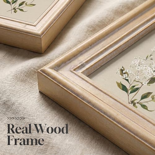 Framed Vintage Botanical Floral Wall Art - Image 3