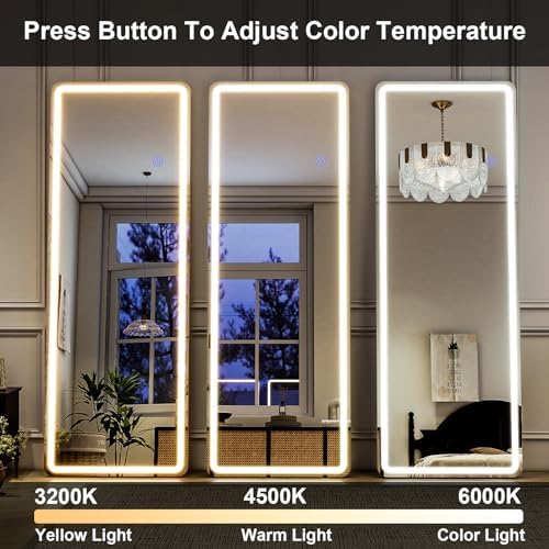 GLSLAND LED Full Length Mirror - Image 3