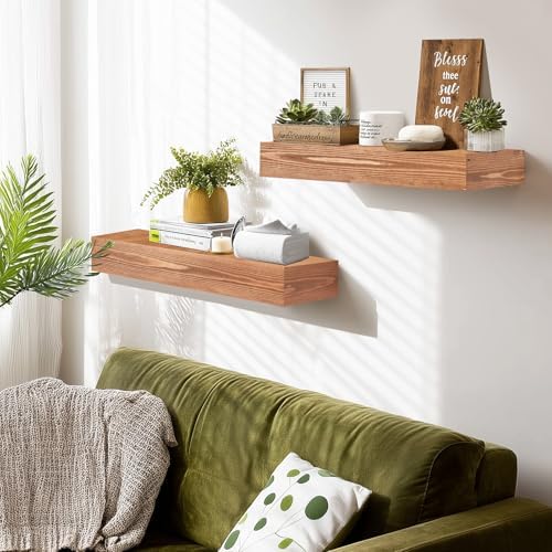 Floating Shelves, 17 x 7 Inch Fireplace Mantel - Image 2