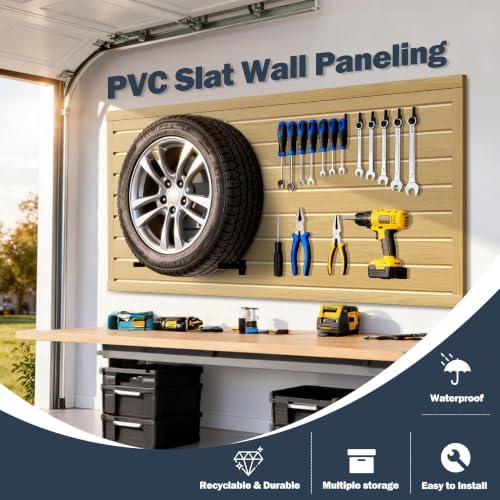 Slat Wall Paneling 2 x 4ft, Slatwall Garage Wall Organizer - Image 2