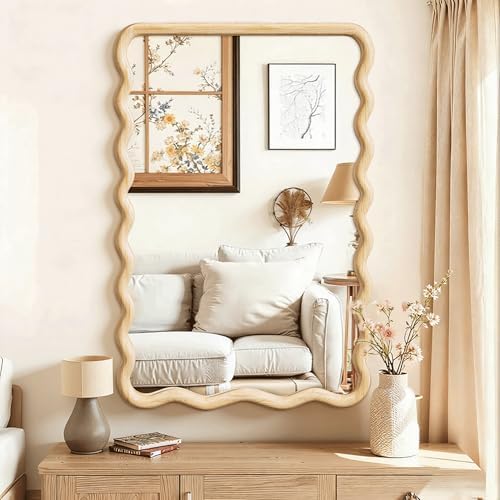 Wavy Mirror for Wall by LawadaMirror
