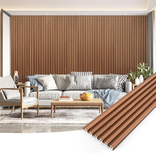 Art3dwallpanels Wood Panels for Wall, 8 Pack Thick Slat Panel by Art3dwallpanels