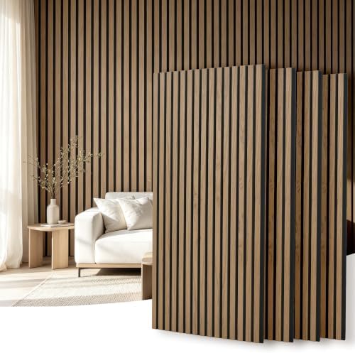 4 Pack 47.2"x23.6" Wood Slat Acoustic Panels by Unknown