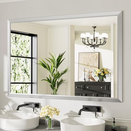 Briivue Bathroom Wall Mirror, 60x40 Inch by Briivuemodernmirrors