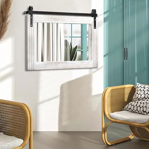 AAZZKANG Large Barn Door Mirror - Image 4