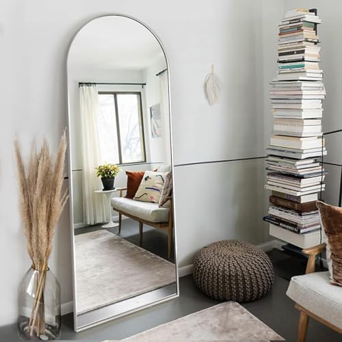 OGCAU 64"x21" Arched Full Length Mirror, Floor Full Body Mirror by OGCAU
