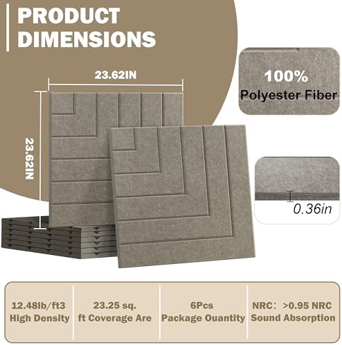 Geometric Acoustic Wall Panels Noise Reducing Sound Absorbing Panel - Image 4