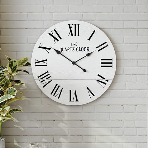 ARTPOWER 24” Large Farmhouse Wall Clock by PowerofArtBetterforLife