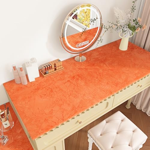 Wallercity 11.8''x78.7'' Creative Orange Velvet Flocking Liner - Image 2