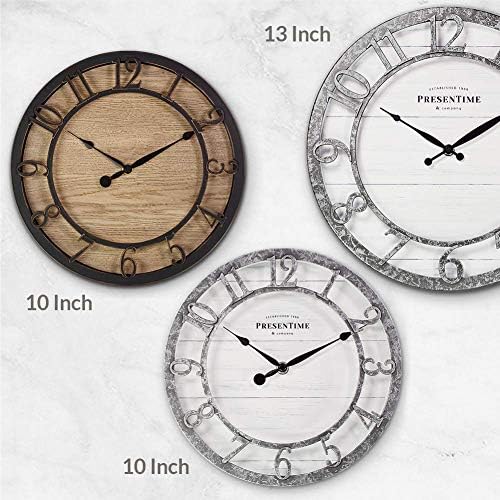 Presentime 10" Farmhouse Series Wall Clock - Image 5
