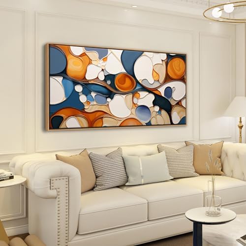 Paintings - Large Abstract Canvas Art - Framed Decor - Image 2
