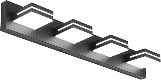 SineRise LED Modern Bathroom Vanity Light Fixtures, Matte Black Modern Acrylic by SINERISELIGHTING