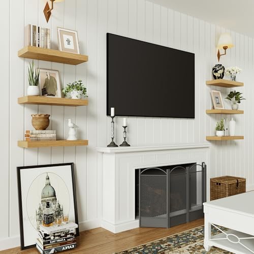 Vivelove Floating Shelves for Wall Mounted 16 inch Set of 2 - Image 6