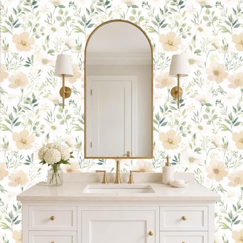 Floral Peel and Stick Wallpaper 17.7in x 118in - Image 2