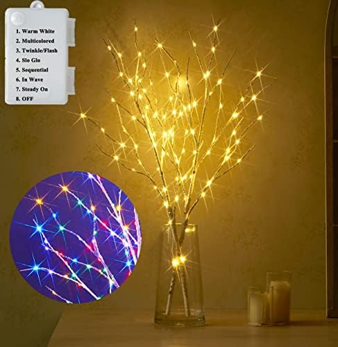 LITBLOOM Lighted Birch Branches Battery Operated by LITBLOOM