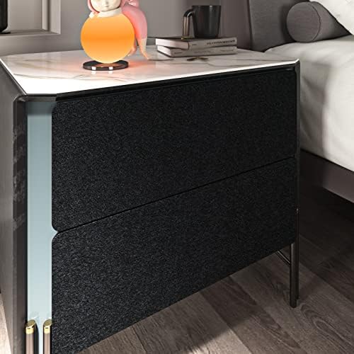 FunStick 15.8"x240" Modern Black Peel and Stick Wallpaper Velvet Textured - Image 5