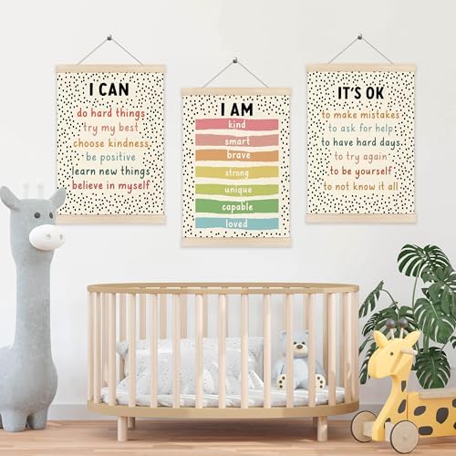 Koesus Inspirational Classroom Wall Art Poster Hanger Frame 12x16 Inch Set of 3 - Image 5