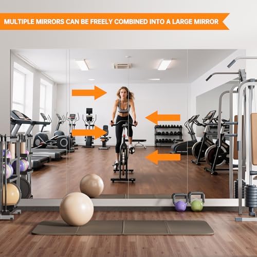 Hasipu Home Gym Workout Mirror 79" L x 35" W-1pcs Large Full Length Mounted - Image 3