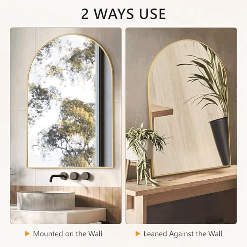 Arched Bathroom Mirror for Wall - Image 6
