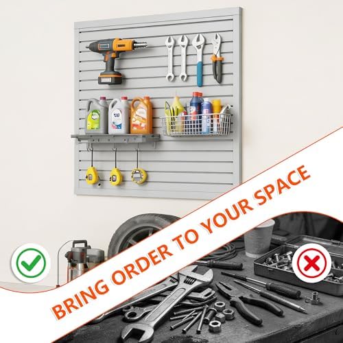 Slat Wall Paneling 4 x 4 ft, Garage Storage & Organization System - Image 2