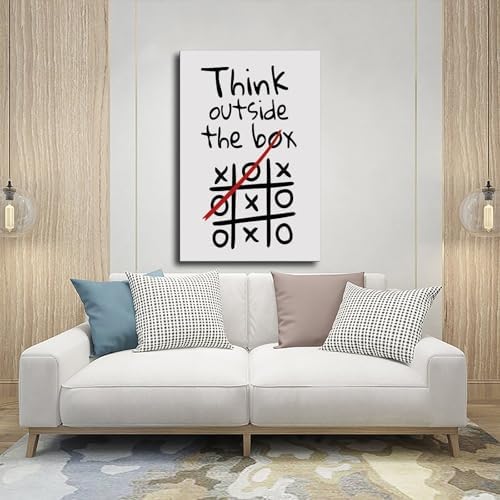 BAOGELI Think Outside The Box Poster Motivational Quotes - Image 5