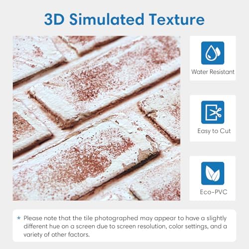 COMSTICKC 3D Faux Brick Wall Panels Peel and Stick - Image 3