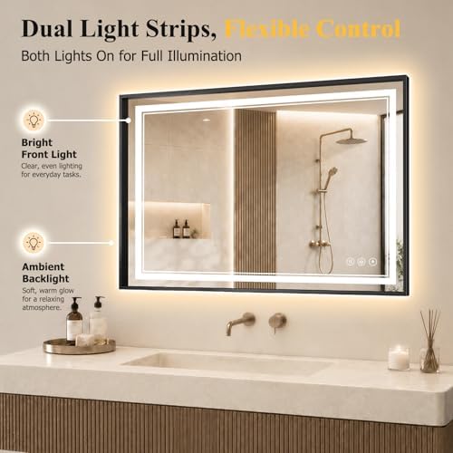 30"x40" LED Bathroom Mirror - Image 3