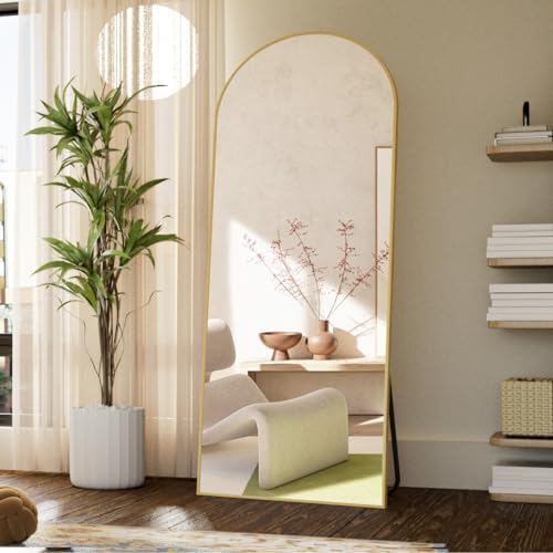 Koonmi 71x26 Arched Full Length Mirror, Floor Mirror - Image 5