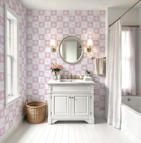 CiCiwind Contact Paper Checkered Wallpaper Modern Peel and Stick Wallpaper - Image 3