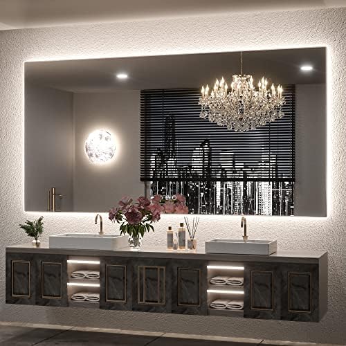 Keonjinn 72" x 36" LED Bathroom Mirror by Keonjinn