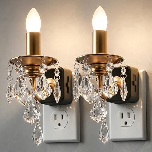 L LOHAS LED Flameless Candle Night Light 2 Pack Night Lights Plug into Wall by LLOHASLED