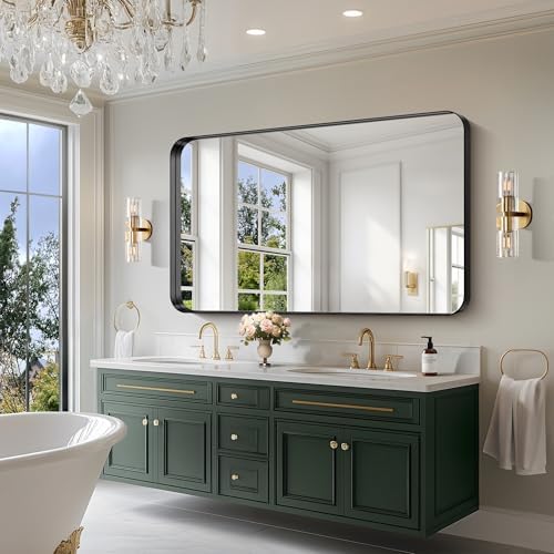 CIRCUMI Black Bathroom Mirror - Image 2
