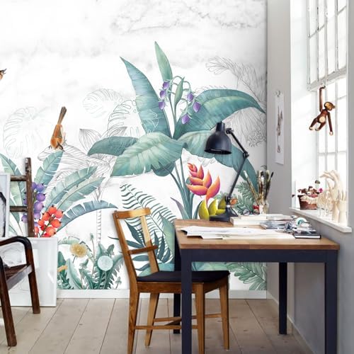 European Oil Painting, Birds murals Woodland Tree Peel and Stick self Adhesive - Image 5