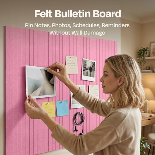 X-Large Cork Board Alternative 12-Pack Felt Bulletin Board Thick and Decorative - Image 2