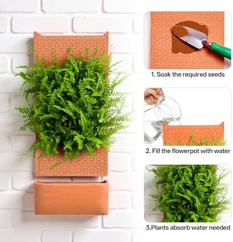 dadop Terracotta Self Watering Wall Pots - Image 3
