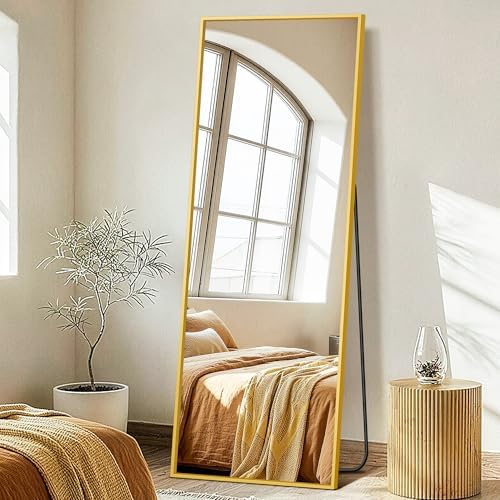 FICTOR Full Length Mirror with Stand, Floor Standing Mirror by FICTOR