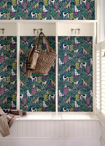 NuWallpaper x Printfresh Must Love Dogs Indigo Peel and Stick Wallpaper - Image 2