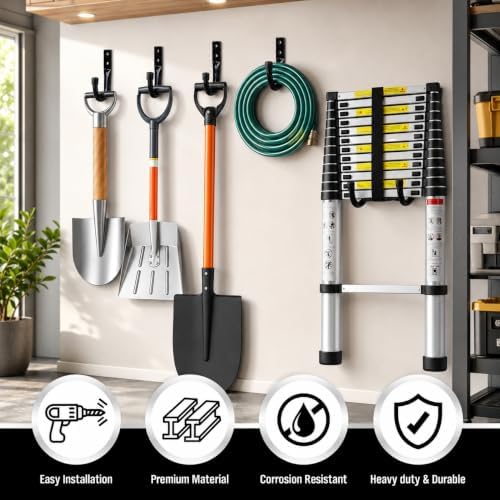 24-piece Heavy Duty Garage Storage Hooks, Bike Hooks - Image 6