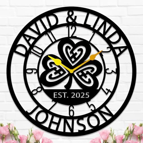 Personalized Metal Clock Sign, Custom Metal Clock, Personalized Gift, by HZYCYYFC