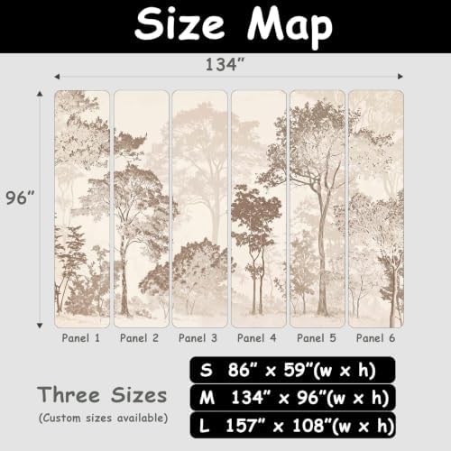 Toolhom Black and White Forest Wallpaper Peel and Stick - Image 6