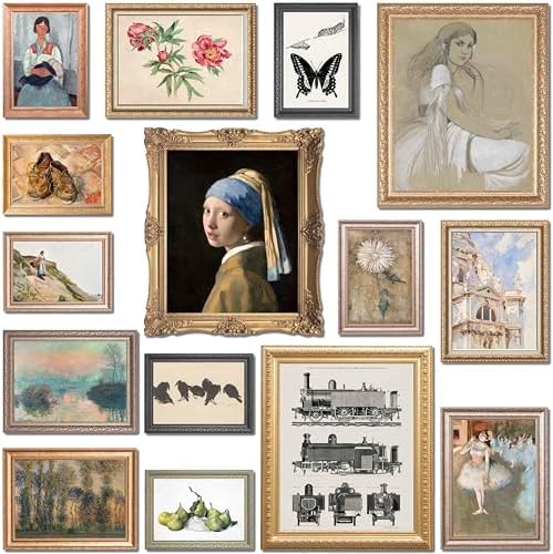 LANCHI95 15 Pcs Eclectic Wall Art Set, Gallery Prints by LANCHI95
